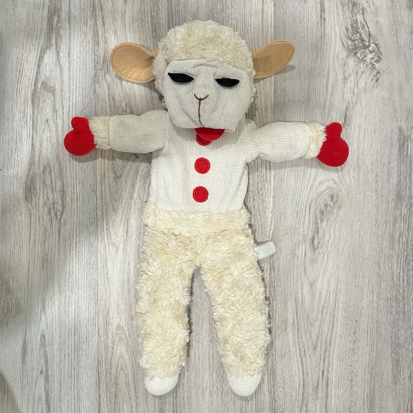 Vintage Y2K Aurora Lamb Chop Shari Lewis 16” Full Body Hand Puppet Stuffed Plush - Picture 1 of 6